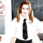 Pic of Undernourished teen solo girl Alaina Dawson strips off schoolgirl..... at Young Ass Pics