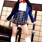 Pic of European cosplay enthusiast Adreena Winters teasing in schoolgirl..... at Young Ass Pics