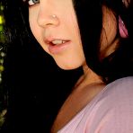 Pic of Shione Cooper in Young busty babe soloing outdoors