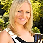 Pic of Charley G. in Blonde babe plays with her tits!