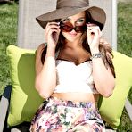 Pic of Curvy princess teal conrad getting naked outdoors at Teenage Pussy Pics