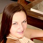 Pic of Lucy in Her smooth pussy winks at us!