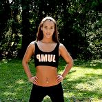 Pic of Sportive case Amirah Adara amplifying savoury gazoo outside at Teenage Pussy Pics