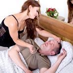 Pic of submissive cuck and his dominating wife