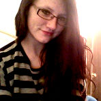 Pic of Nerdy chick Freckles gets her girlfriend to join her and to give her a nice lick on camera