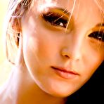 Pic of Brunette girl Charlie Laine is posing hot body in sexy red lingerie and stockings outdoor