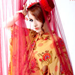 Pic of Enjoy sexy EXPLICITE ART,Redhead beauty stripping in white studio with red lingerie...