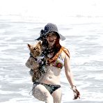 Pic of Phoebe Price caught in bikini on the beach in Malibu