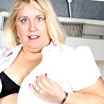 Pic of Big pierced mature slut playing alone