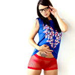 Pic of Bailey Knox Red Fishnet Shorts - Bunny Lust