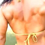 Pic of Sexy muscle babe does her workout routine then strips - Tryboobs Uncensored