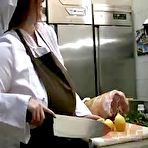 Pic of Anorei Collins shows her beautiful boobs in the kitchen - Tryboobs Uncensored