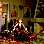 Pic of Perfect titted Domina Hera in corset with garter belt fucks submissive guy in the ass