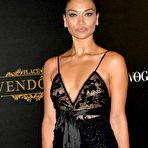 Pic of Shanina Shaik in see through dress in Paris