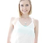 Pic of Golden-haired solo pretty Chloe Couture stretching trimmed infant.. at Teenage Pussy Pic
