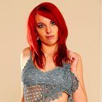 Pic of Redheaded teen takes off her blue panties to enjoy some fingering - IamXXX.com