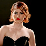 Pic of 
      Anna Swix sensually making love in the dark room
    