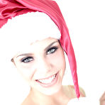 Pic of Playful Veronica Jane in nice Christmas cock takes cock in her mouth for cum