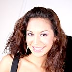 Pic of Girl with shaved pussy Ariana Fox swallows pecker and eats the fresh semen