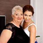 Pic of naughty BBW lesbian doing a hot young babe