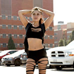 Pic of Tiffany Drake Coed in Ripped Pantyhose