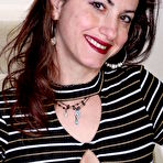 Pic of Horny American housewife playing on the staircase