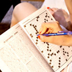 Pic of White panties blonde hates crossword puzzles and loves getting naked - aMetart.com