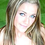 Pic of Skinny McKenzie Miles with beautiful blue eyes gets nailed and takes chest cumshot POV style