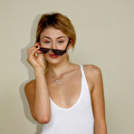 Pic of Ksenia Gali White Bodysuit