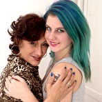 Pic of Kinky babe having fun with a mature lesbian