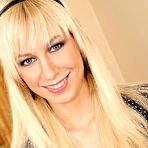 Pic of Deni Dillon - petite blonde strips in the bedroom