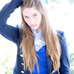 Pic of Tender schoolgirl is great at riding and sucking big penis