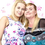 Pic of Hot babe getting seduced by a chubby mature lesbian - Fuckingnylon.com