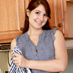 Pic of [All Over 30] Tight bodied Paige spreading her legs wide in the kitchen - IWantMature.com