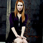Pic of SexPreviews - Calico redhead is tied in rope for spanking and toying by lezdom Claire Adams