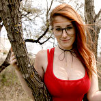Pic of Redhead beauty Ruby Corbett poses in the sexiest daisy duke shorts