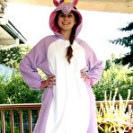Pic of [Aunt Judys] Busty amateur girl in unicorn costume spreads her very hairy beaver - IWantMature.com