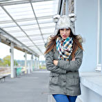 Pic of [FTV MILFs] Brunette hottie Roxy masturbates in her car - IWantMature.com