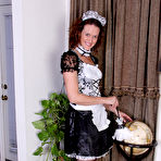 Pic of [All Over 30] Roxanne Clemmens is a sexy French maid as she slips out of her uniform - IWantMature.com