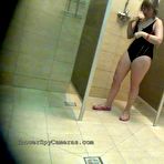 Pic of Shower Spy Cameras: Taking off her swimsuit and revealing amazing tights
