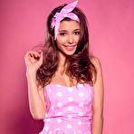 Pic of Sweet thin Mila Azul with a nude toned body slides her pink dress at pussyxxxporn.com