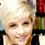 Pic of Short haired cutie in panties Makenna Blue worships a nice dick in POV - PornPics.com