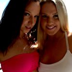 Pic of Big bottomed dykes Jada Stevens & Roxy Raye grab hold of each others nipples - PornPics.com