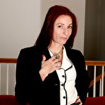 Pic of Hairy American housewife goes frisky when she plays lone