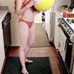 Pic of Amateur Teen Redhead Using Popsicle On Her Feet