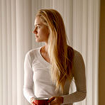 Pic of Beautiful blonde Dannell Norfolk getting naked on Zishy.