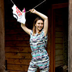 Pic of Free Dominika Jule strips outdoors baring her creamy body and sweet pussy.