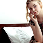 Pic of Free Daniel Sea shows off her big knockers and smooth pussy as she strips on the bed.