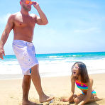 Pic of Petite beach babe jasmine grey gets.. at Teen Sex Pic