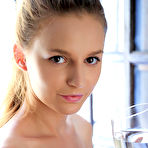 Pic of XXX Youthful Sofi Shane lays on the bed as she flaunts her hairy pussy.linda chase met art 19